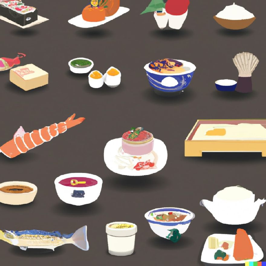 Verschiedene Speisen Clipart