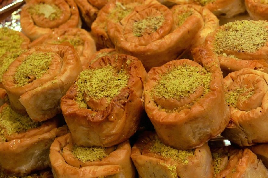 Delicious Arabic Sweet from the Arabian restaurants in Dortmund.
