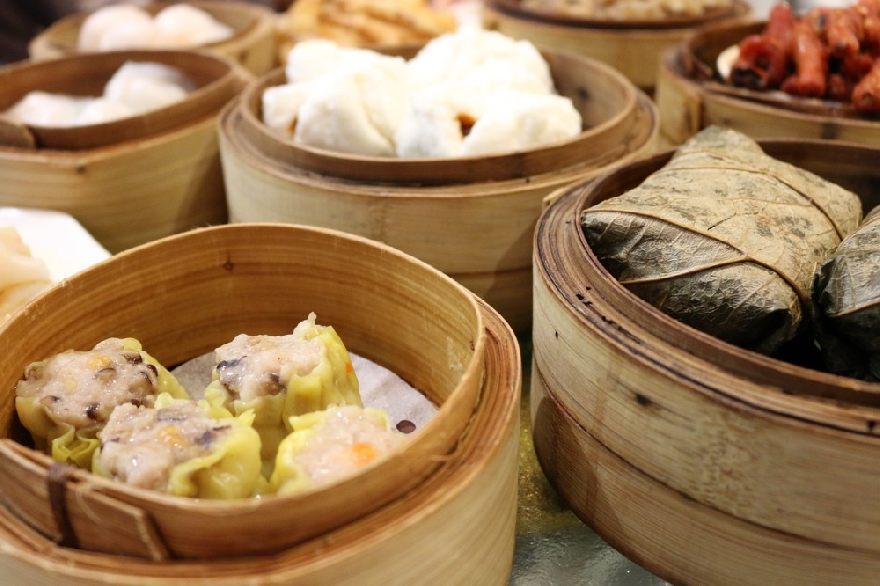 Traditionelle Dim Sum in Hongkong.