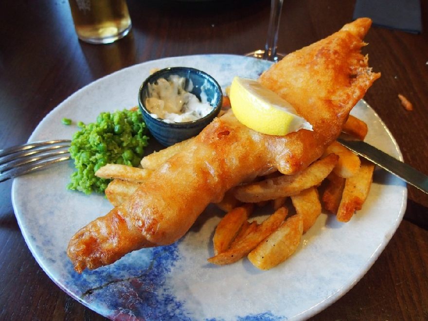 Köstliche Fish and Chips in Neuseeland.