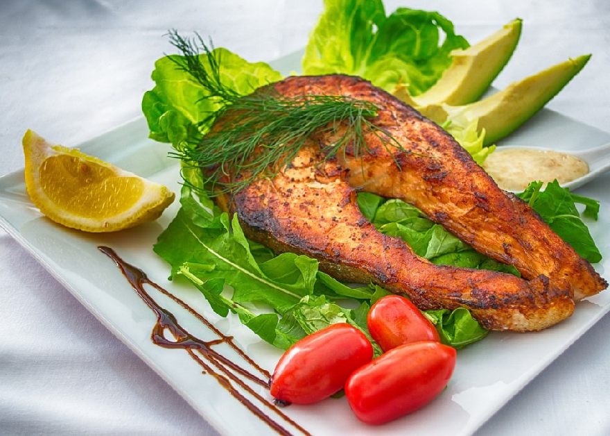 Gebratener Lachs