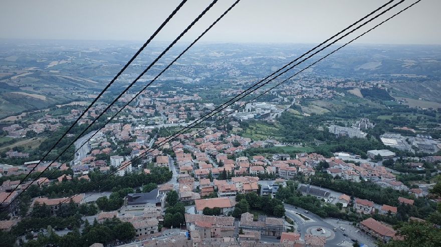 Schöne Stadt in San Marino.