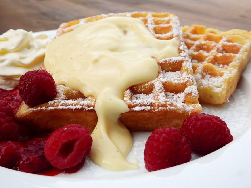 Delicious Belgian waffles just like you eat them in Belgium.